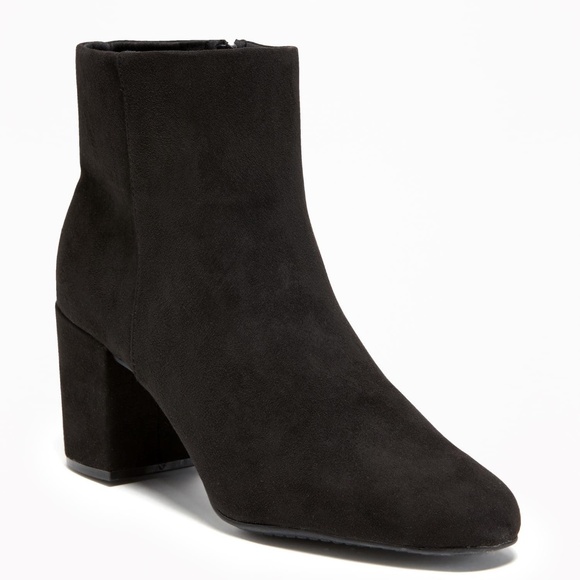 Old Navy Shoes - Old Navy Black Jack Block Heeled Boots/Booties